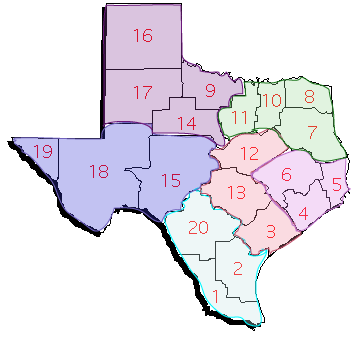 Esc Regions Taspa Districts Texas Association Of School Personnel Administrators